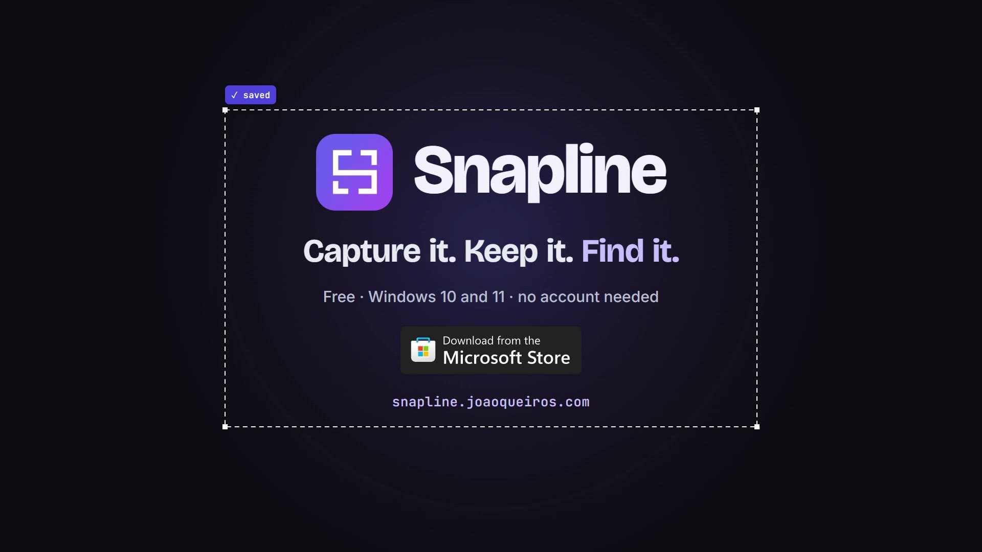 Still from Snapline · Showreel