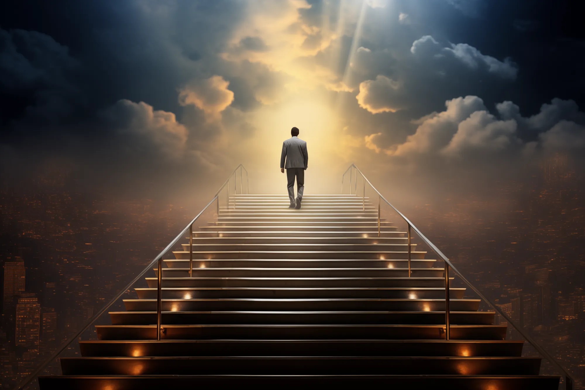 Path to success business professional photo